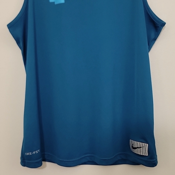 Nike Swim Dri-Fit Blue Cover Up Long Tank Top M - Picture 3 of 13